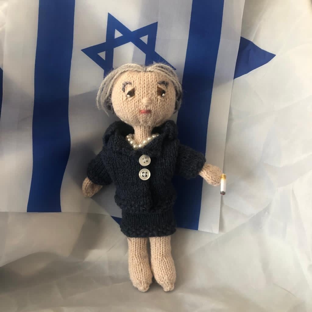 Knit doll Golda Meir